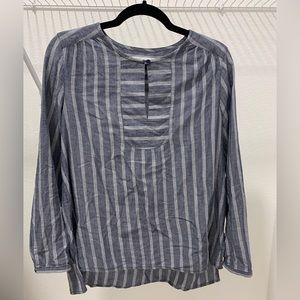 Old Navy Blue & White Stripe Tunic Top